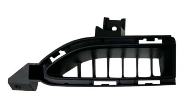 NISSAN ROGUE 2021-2025 — FRONT OUTER BUMPER GRILLE LH; BELOW LAMP; USA BUILT; BLACK; ROGUE 2021-2023