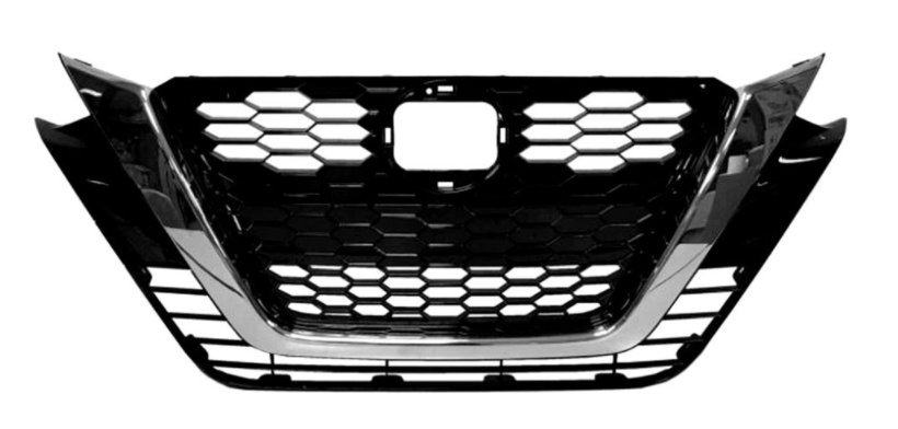 NISSAN ALTIMA 2019-2025 — GRILLE; FOR S/SL/SV ; W/O CAMERA; BLACK/CHROME MOLDING; ALTIMA 2019-2022
