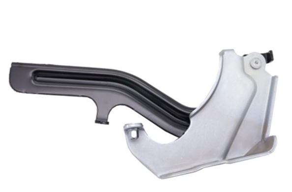 NISSAN ROGUE 2021-2025 — HOOD HINGE LH; CHROME/BLACK; 2021-2025