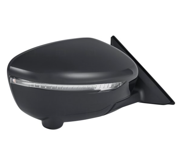 NISSAN ROGUE 2014-2020 — MIRROR RH; POWER/HEATED/TURN SIGNAL/SIDE VIEW CAMERA; US BUILT; 2014-2017