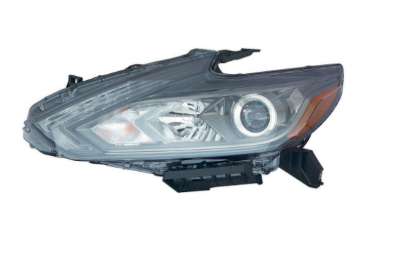 NISSAN ALTIMA 2016-2018 — LED HEAD LAMP LH; W/ LED DRL; SMOKED BEZEL; ALTIMA 2016-2018