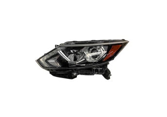 NISSAN ROGUE 2014-2020 — HALOGEN HEADLIGHT LH; W/ LED DRL; JAPAN BUILT; FOR S/SL/SV HYB; 2018-2019