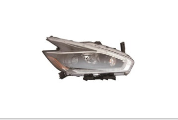 NISSAN MURANO 2015-2024 — HALOGEN HEADLIGHT RH; BLACK BEZEL; MURANO 2018