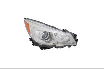 SUBARU LEGACY 2015-2019 — HALOGEN HEADLIGHT RH; CHROME BEZEL; 2.5i MODELS; LEGACY 2015-2017