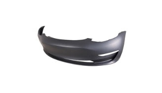 TESLA MODEL 3 2017-2023 — FRONT BUMPER PRIMED; W/O SENSORS; 2017-2023 CAPA