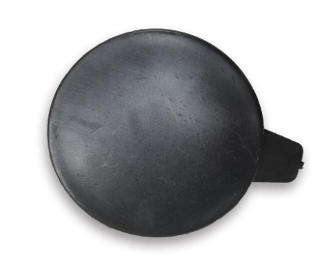 TESLA MODEL Y 2020-2024 — FRONT BUMPER TOW HOOK COVER; MAT-BLACK; MODEL Y 2020-2023