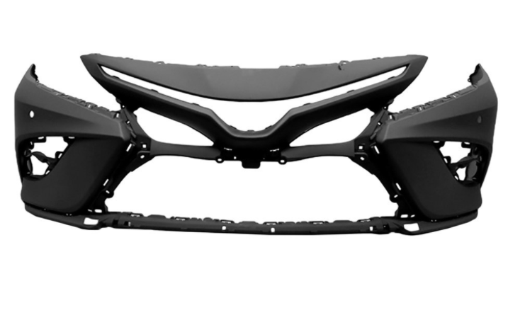 TOYOTA CAMRY 2018-2024 — FRONT BUMPER PRIMED; W/ SENSORS; W/O AROUND VIEW MONITOR; FOR XSE; 2018-2020