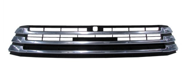 TOYOTA HIGHLANDER 2014-2019 — FRONT LOWER GRILLE; CHROME; W/ CAMERA; FOR LIMITED; HIGHLANDER/HYB 2017-2019