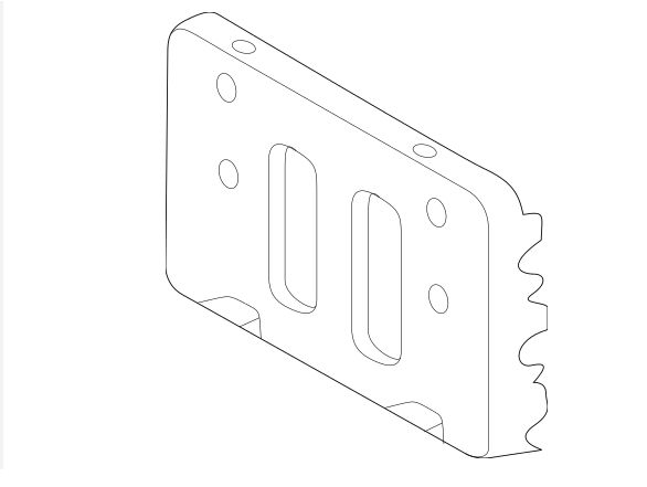 TOYOTA SIENNA 2021-2025 — FRONT LICENSE PLATE BRACKET; FOR XSE; 2021-2025