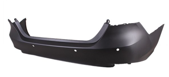 TOYOTA CAMRY 2018-2024 — REAR BUMPER PRIMED; W/ SENSOR; W/O BLIND SPOT; CAMRY/HYB 2021-2023