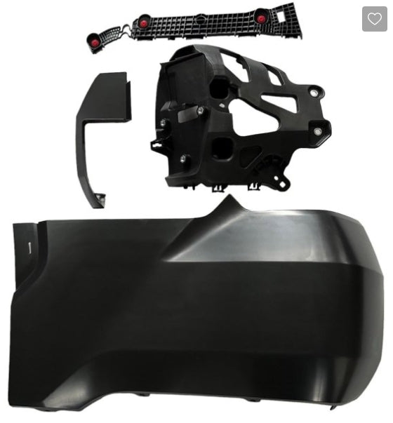TOYOTA TUNDRA 2022-2025 — REAR BUMPER END ASS'Y LH; PRIMED; W/O SENSOR; W/ WHEEL OPENING; 2022-2025