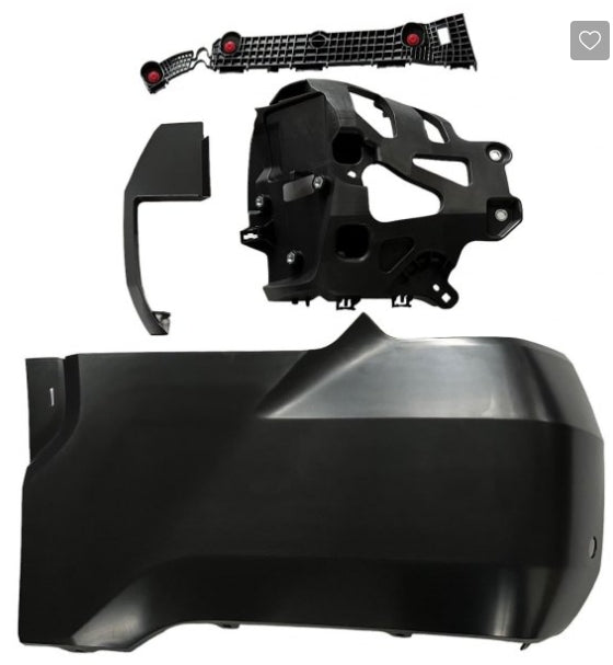 TOYOTA TUNDRA 2022-2025 — REAR BUMPER END ASS'Y LH; PRIMED; W/ SENSOR & WHEEL OPENING; 2022-2025