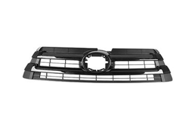 TOYOTA HIGHLANDER 2014-2019 — FRONT UPPER GRILLE; BLACK/BLACK-BARS; FOR SE; HIGHLANDER 2017-2019