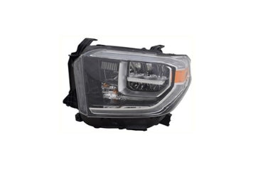 TOYOTA TUNDRA 2014-2021 — HEADLIGHT LH; W/ LED DRIVE LAMP; W/O SMOKED LENS; TUNDRA 2018-2021 CAPA