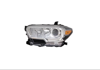 TOYOTA TACOMA 2016-2023 — HALOGEN HEADLIGHT LH; W/O LED DRL; BLACK BY SIGNAL; SR5 MODELS; 2019-2023