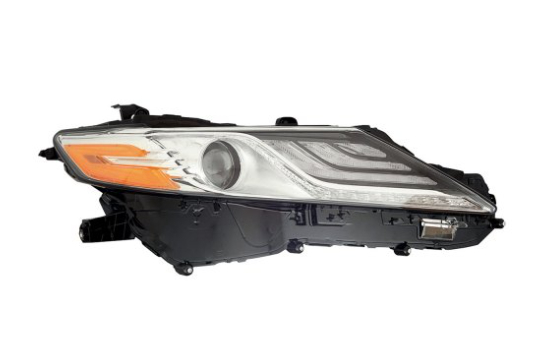 TOYOTA CAMRY 2018-2024 — LED HEADLIGHT RH; CHROME BEZEL; W/LED DRL; W/O ADAPTIVE; XLE; CAMRY/HYB 2019-2024 CAPA