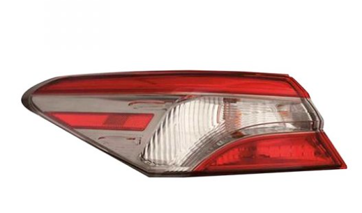 TOYOTA CAMRY 2018-2024 — OUTER TAIL LIGHT LH; US BUILT; SMOKED; FOR SE; CAMRY/HYB 2018-2020 CAPA