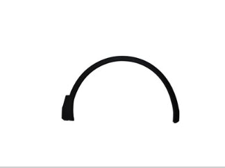 VOLKSWAGEN TIGUAN 2018-2024 — FRONT WHEEL ARCH TRIM RH; TEXTURED BLACK; 2018-2021 (W/O R-LINE)
