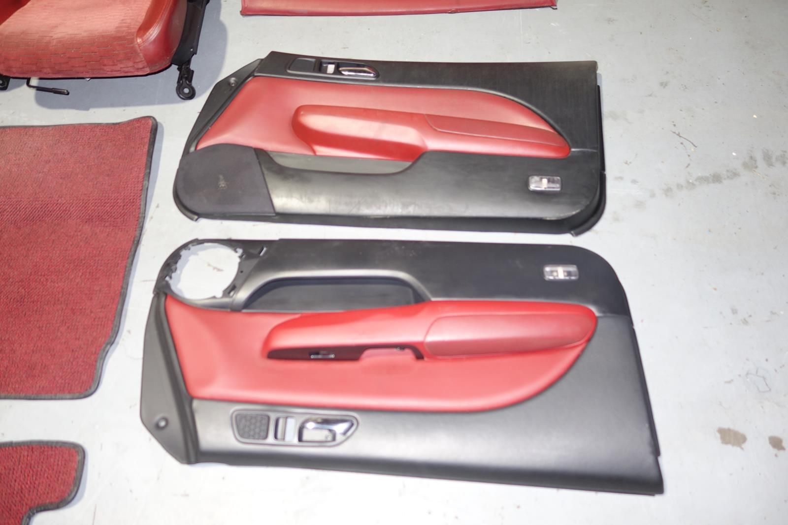 JDM Honda Prelude 1997-2001 BB6 BB8 SiR Red Front & Back Seats Carpet Door Panels Roof Liner Visors Mats Center Console