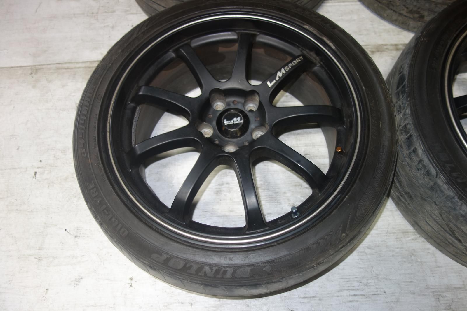 JDM LM Sport Wheels Rims Tires 5x120 18x8.5 +45 Offset