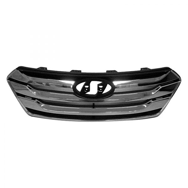 HYUNDAI SANTA FE SPORT 2013-2018 — GRILLE ASSY; BLACK BASE/CHROME MOULDING ; SANTA FE SPORT 2013-2014