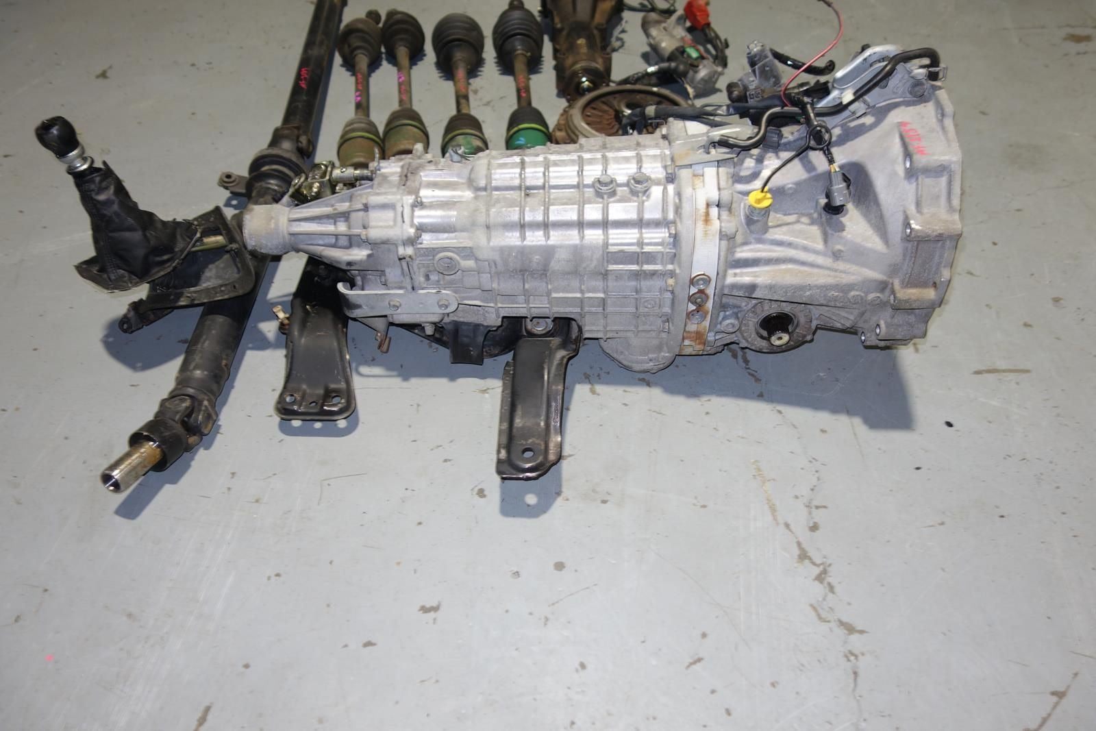 JDM Subaru Impreza Wrx STi 6speed Awd Transmission LSD Differential Axles Starter V7 R180 GDB TY856WB1AA Gearbox