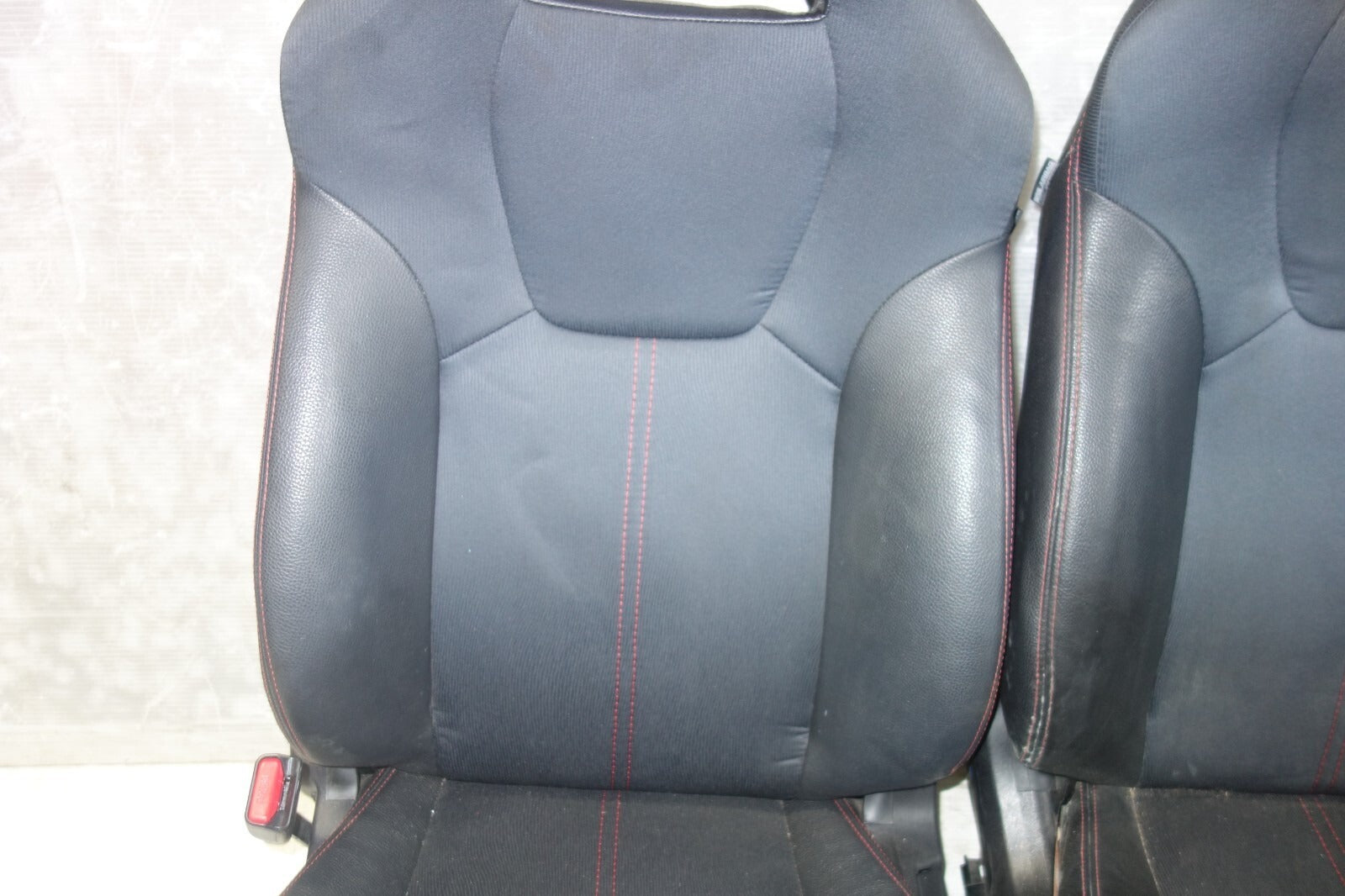 JDM Subaru Impreza WRX STi Seats RED STITCHING 2008-2014 Front Pair Left Right