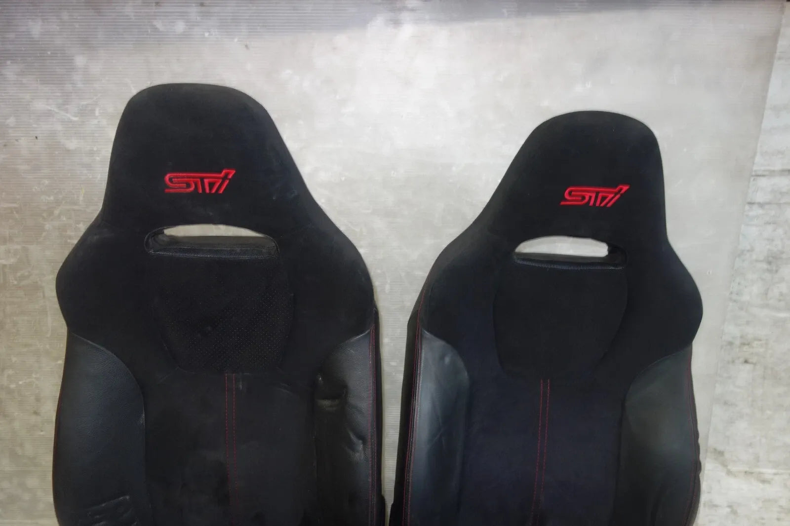 JDM Subaru Impreza WRX STi Front Seats Leather 2008-2014 GRB GRF Left Right #Set 2