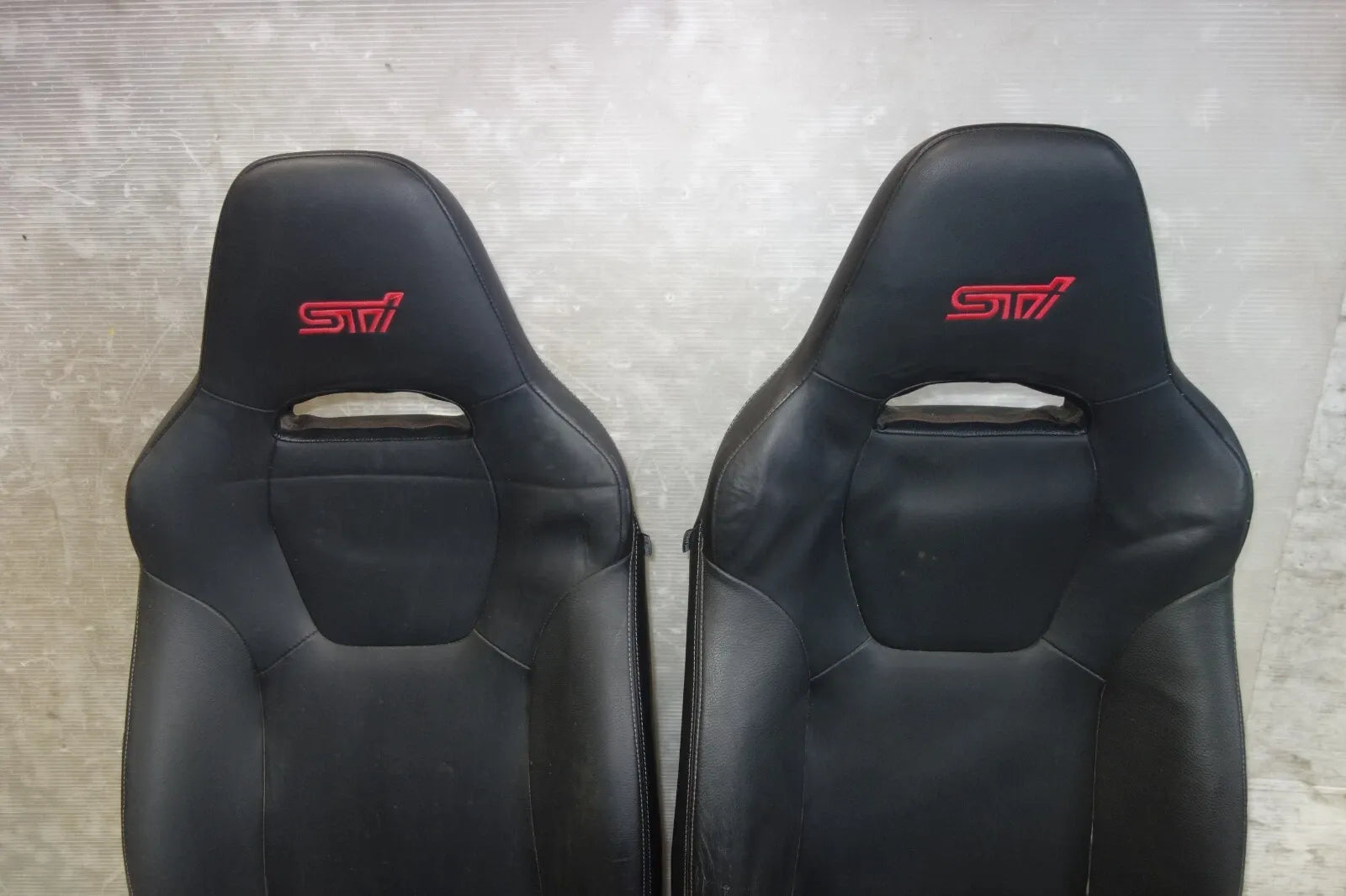JDM Subaru Impreza WRX STi Front Seats Leather 2008-2014 GRB GRF Left Right #SET 3