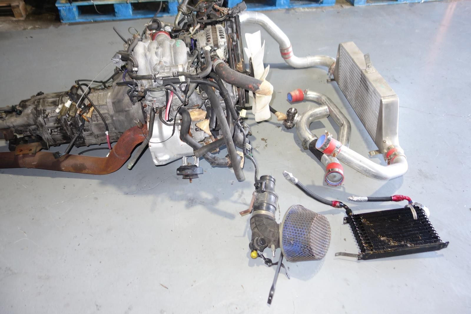 1988-1991 JDM Mazda RX7 13B Turbo Rotary Engine 5speed Transmission FC3S RX-7 FC