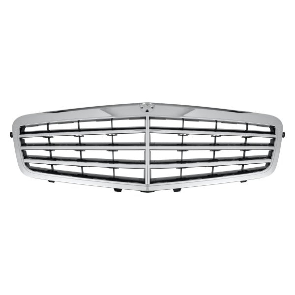 MERCEDES E-CLASS 2010-2016 — GRILLE; FOR SEDAN/WAGON AVANTGARDE; CHROME/BLACK; W/O ADAPTIVE; E350/E550 2010-2013