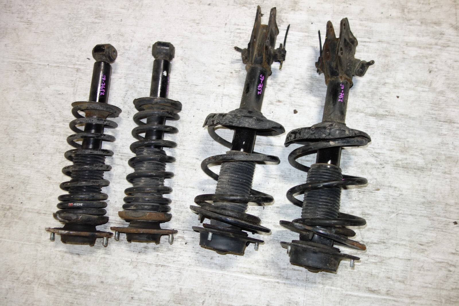 JDM 2008-2014 SUBARU IMPREZA WRX OEM FRONT & REAR RS-R SHOCKS STRUT COIL SPRING