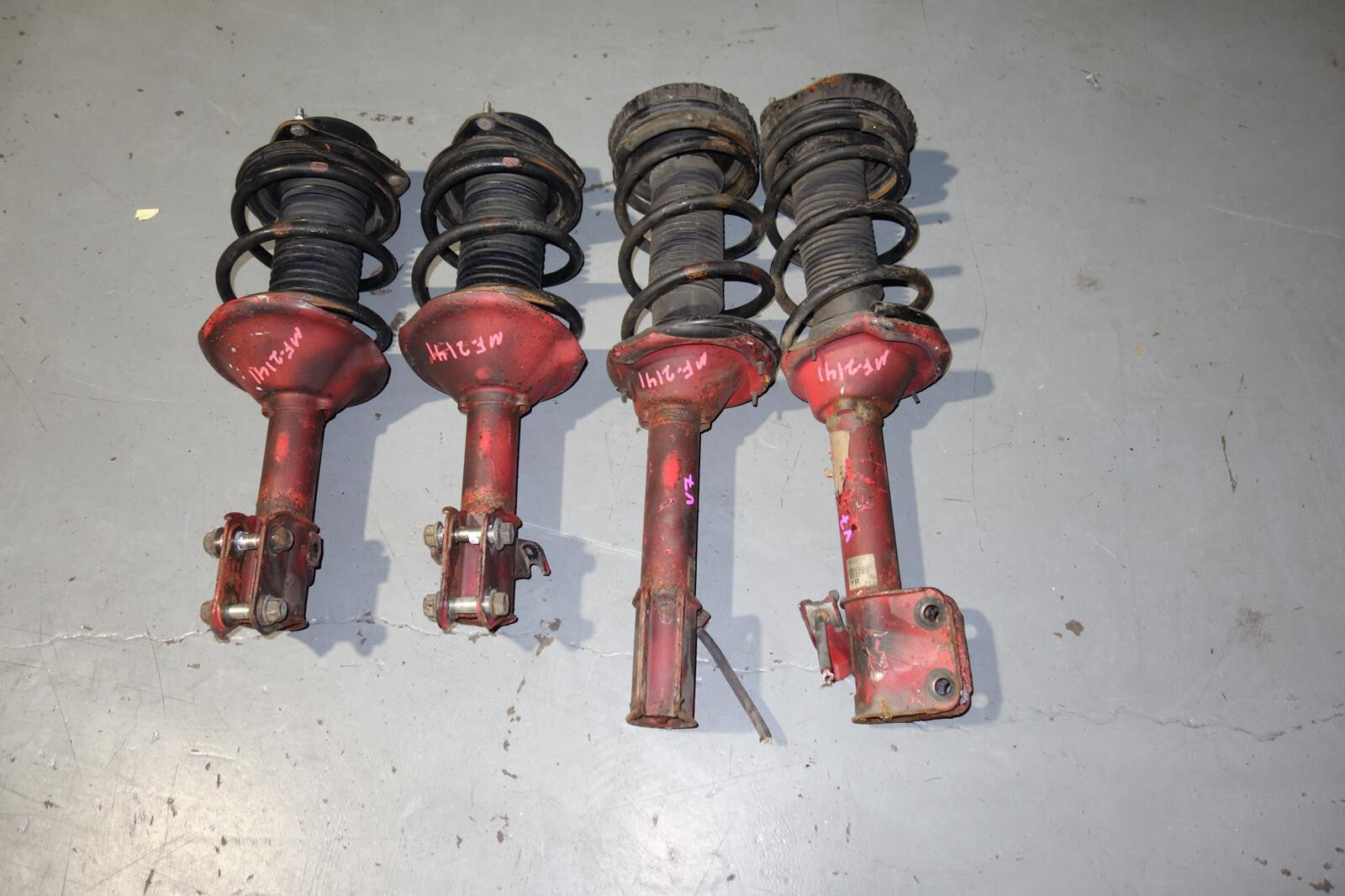 JDM Subaru Impreza WRX STi 5x100 Shocks Coil Springs Struts 2002-2007 V8 V7 V9