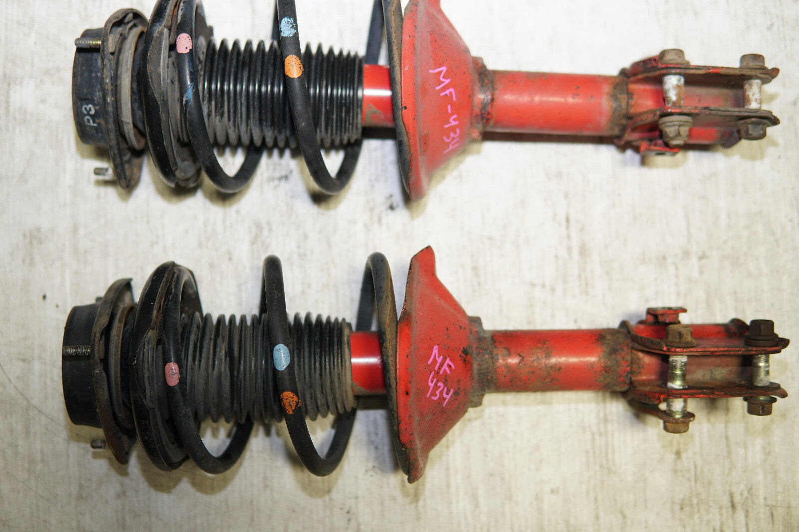 JDM Subaru Impreza WRX STi 5x100 Shocks Coil Springs Struts 2002-2007 V8 V7 V9