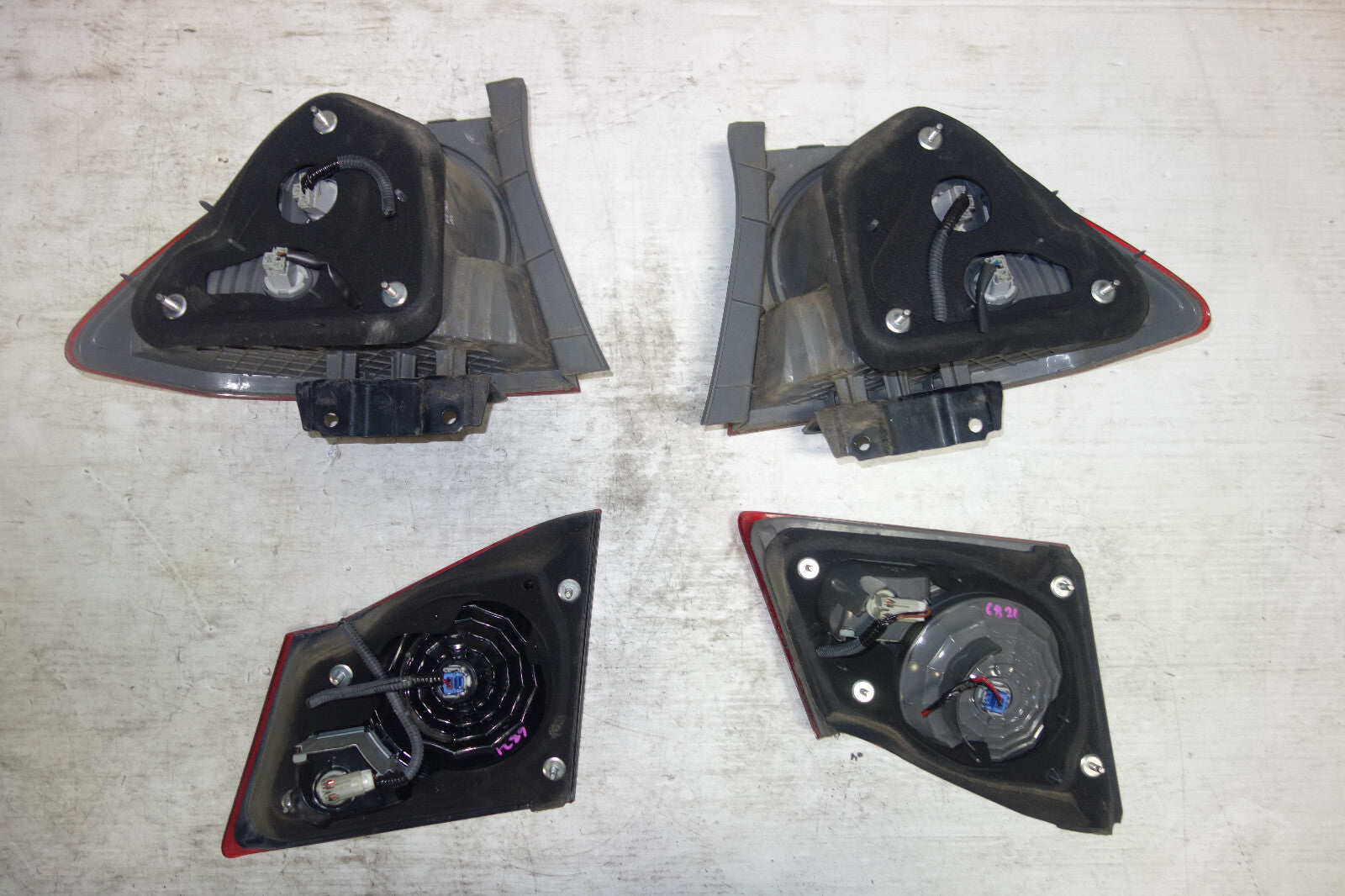 JDM Honda Civic Type R FD1 FD2 Acura CSX Rear Taillights Tail Lamps 2006-2011