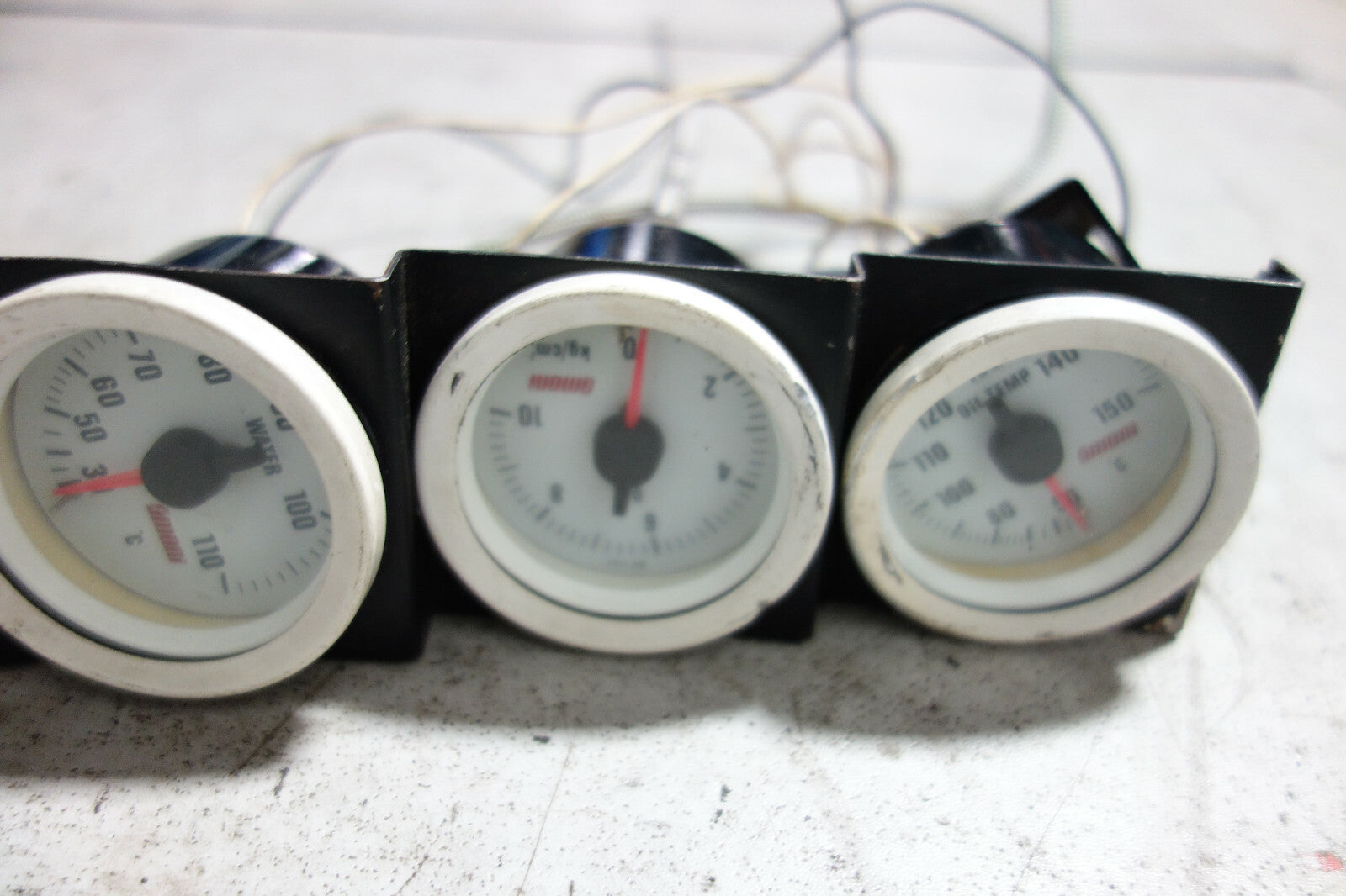 JDM Subaru Impreza WRX STi OMONI GC8 GF8 Triple Gauge Volt Water Oil Temperature