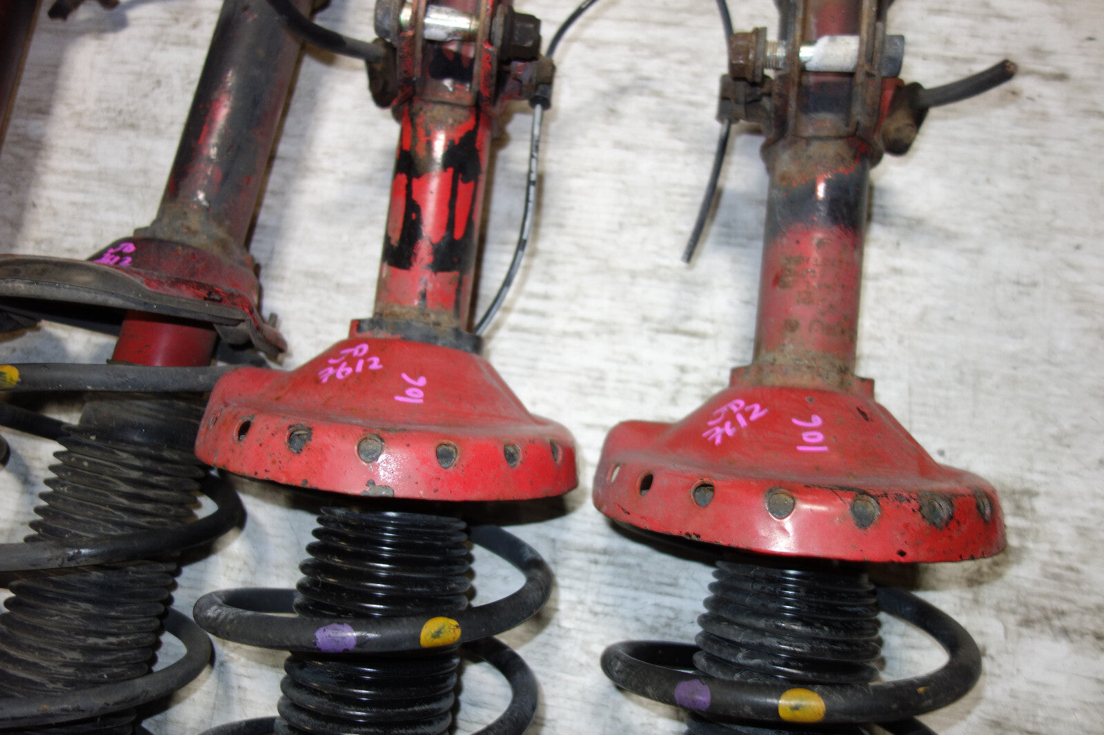 JDM Subaru Impreza WRX STi 5x100 Shocks Coil Springs Struts 2002-2007 V8 V7 V9
