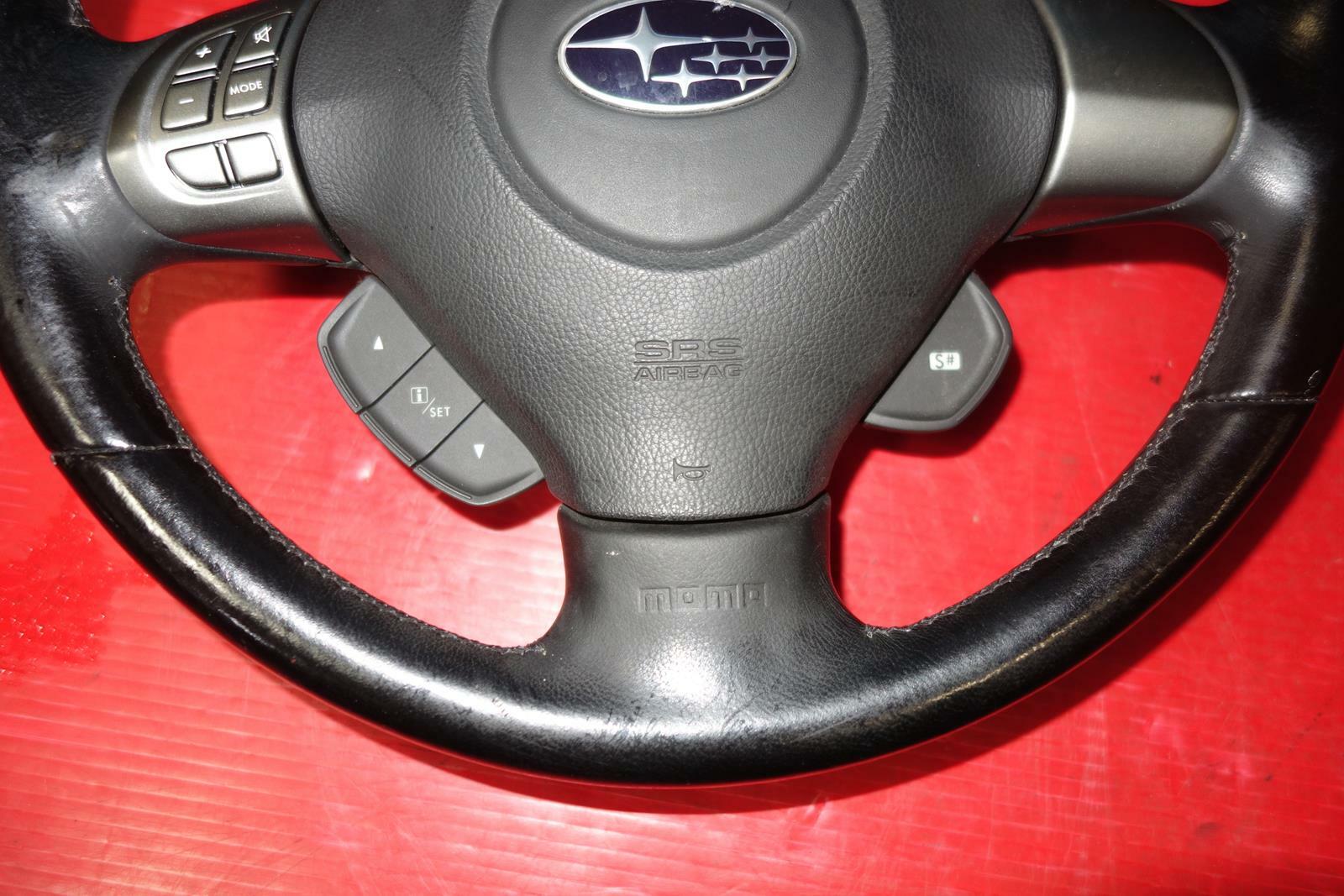 JDM Subaru Impreza Forester Legacy OEM Momo Steering Wheel & Hub BP5 #6176