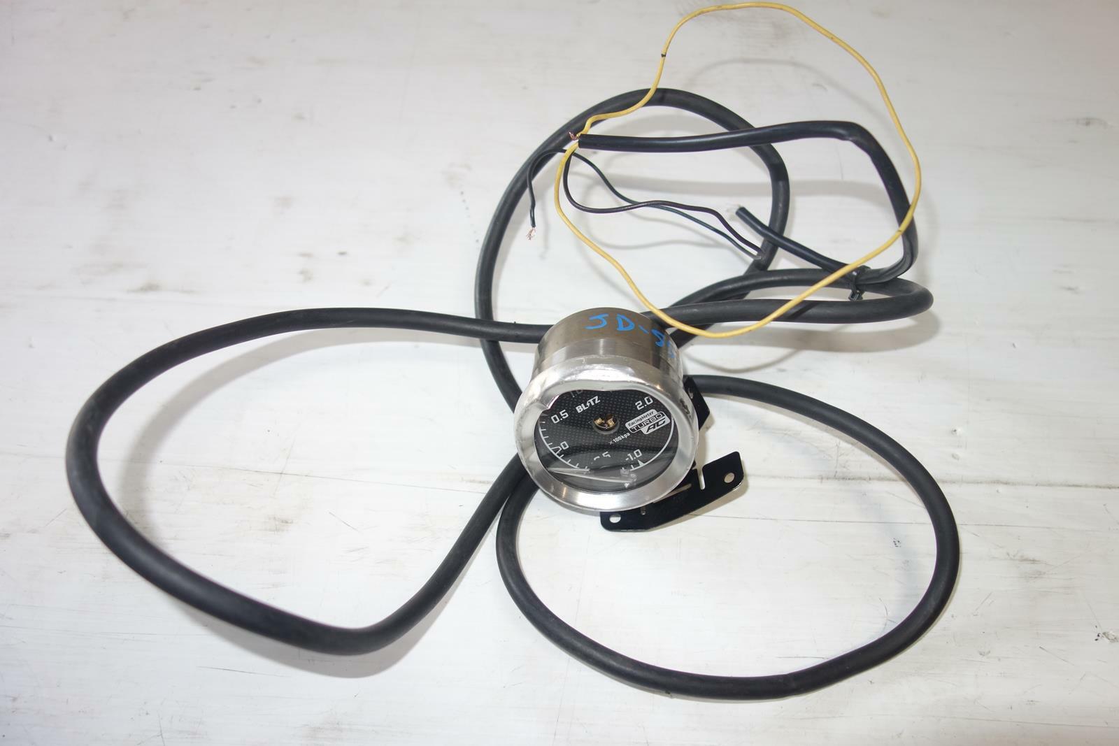 JDM Blitz Turbo Boost Gauge AC Racing Meter Genuine 2 Bar Universal Fitment