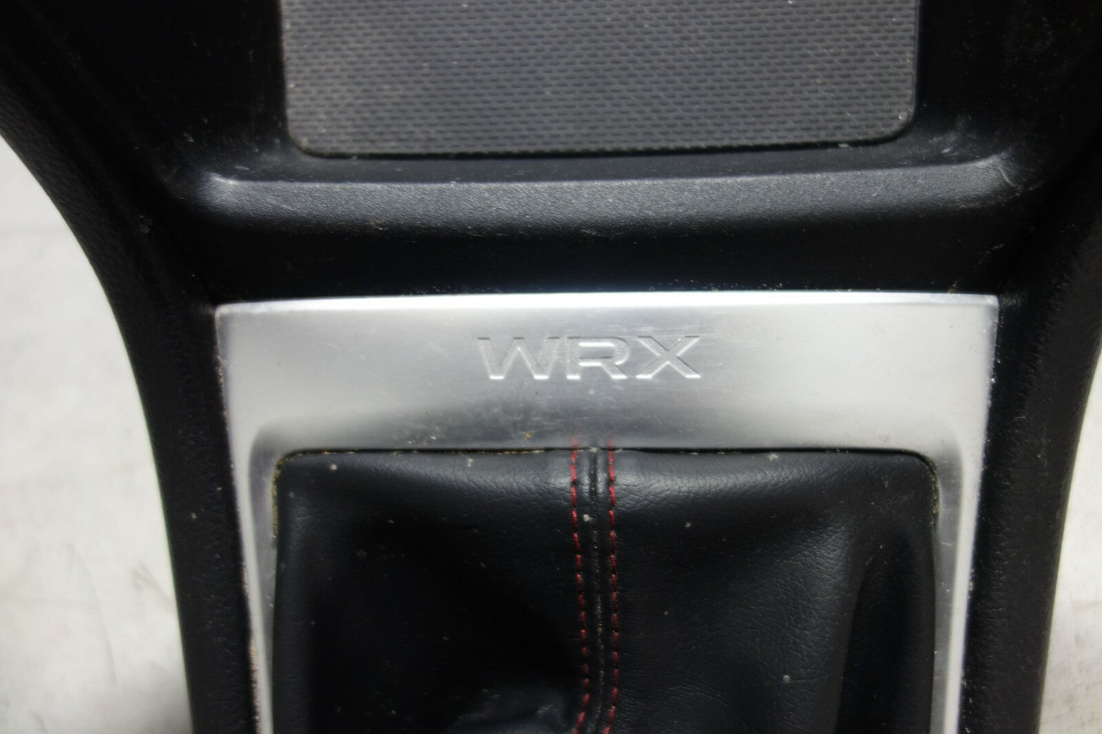 Subaru WRX OEM Shifter Console Trim Bezel Shift Boot Red Stitching VA 2015-2020