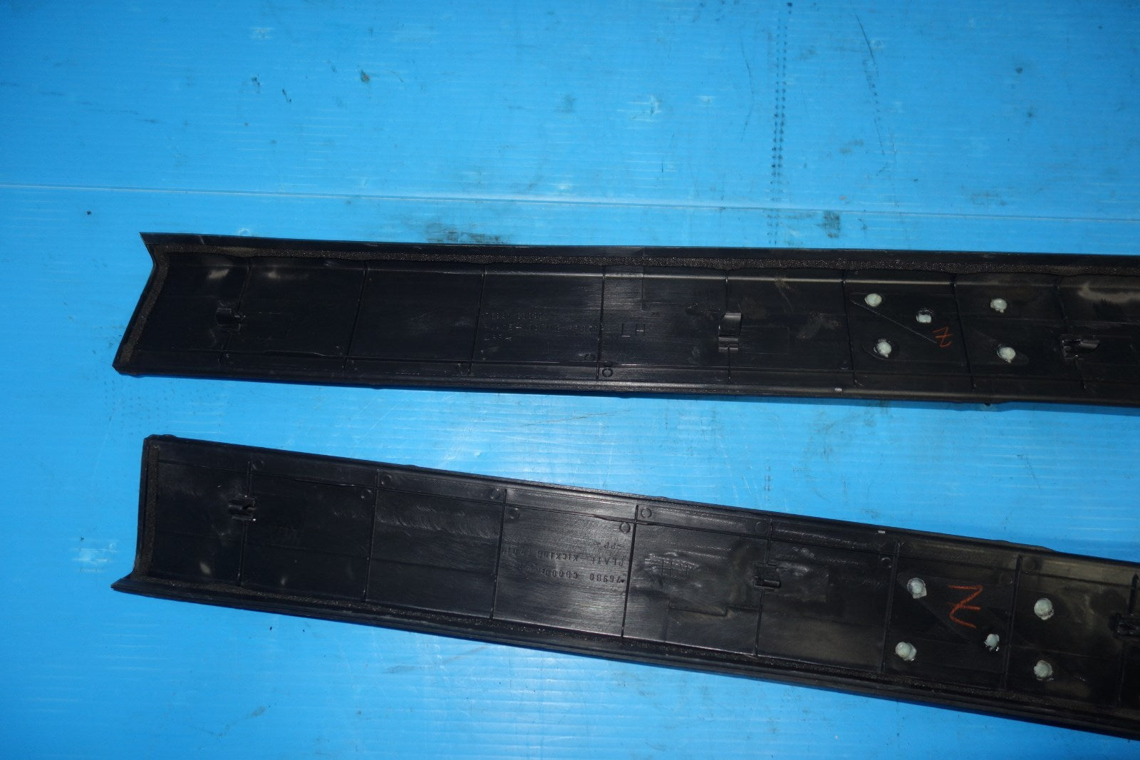 JDM Nissan 350z Door Sills Scuffs Kick Plates Steps 2003-2005 Z33 Z #JPE-7765