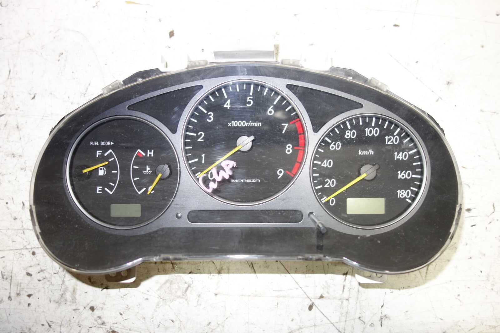 JDM 2002-2003 SUBARU IMPREZA WRX V7 MANUAL 5 SPEED GAUGE CLUSTER SPEEDOMETER