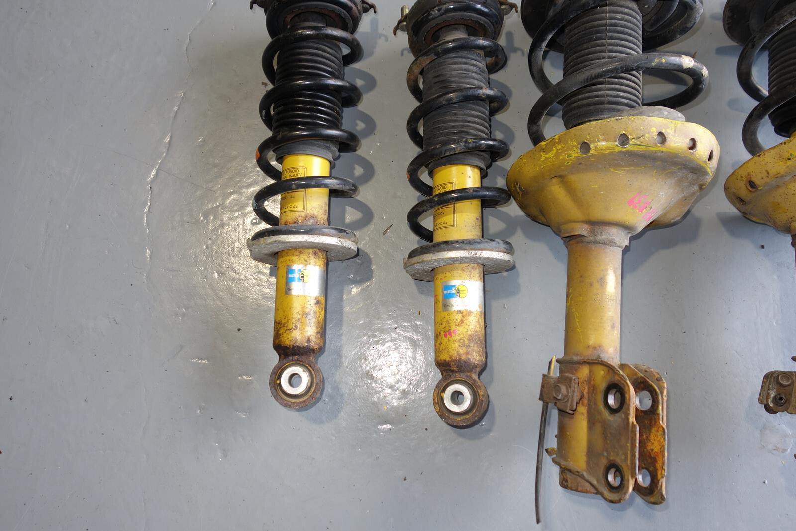 JDM Subaru Legacy Bilstein Shock Spring Strut Front Rear Suspension 05-09 MF-833
