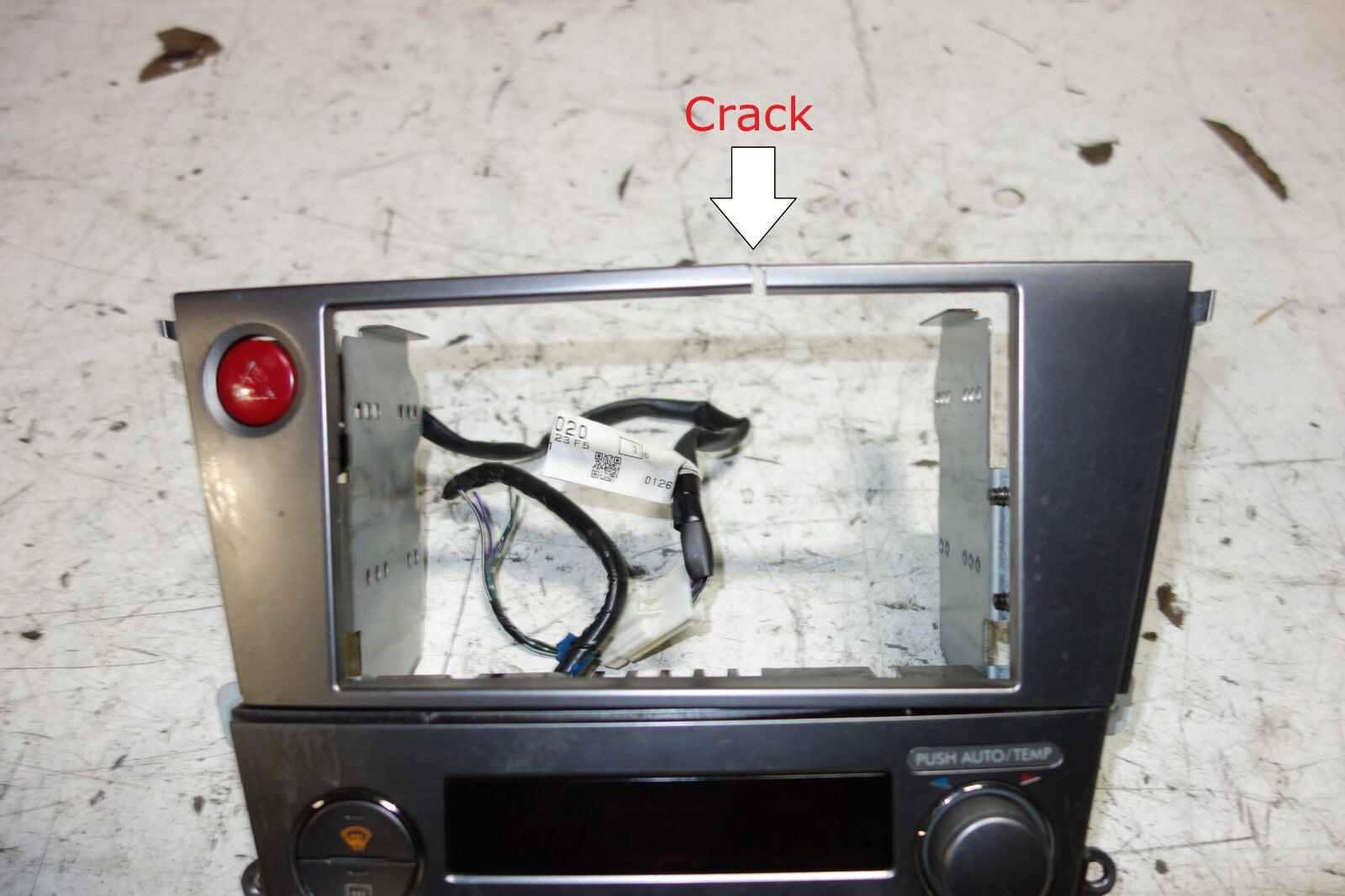 JDM Subaru Legacy Outback Climate Control Double Din Dual Bezel Trim 2005-2009