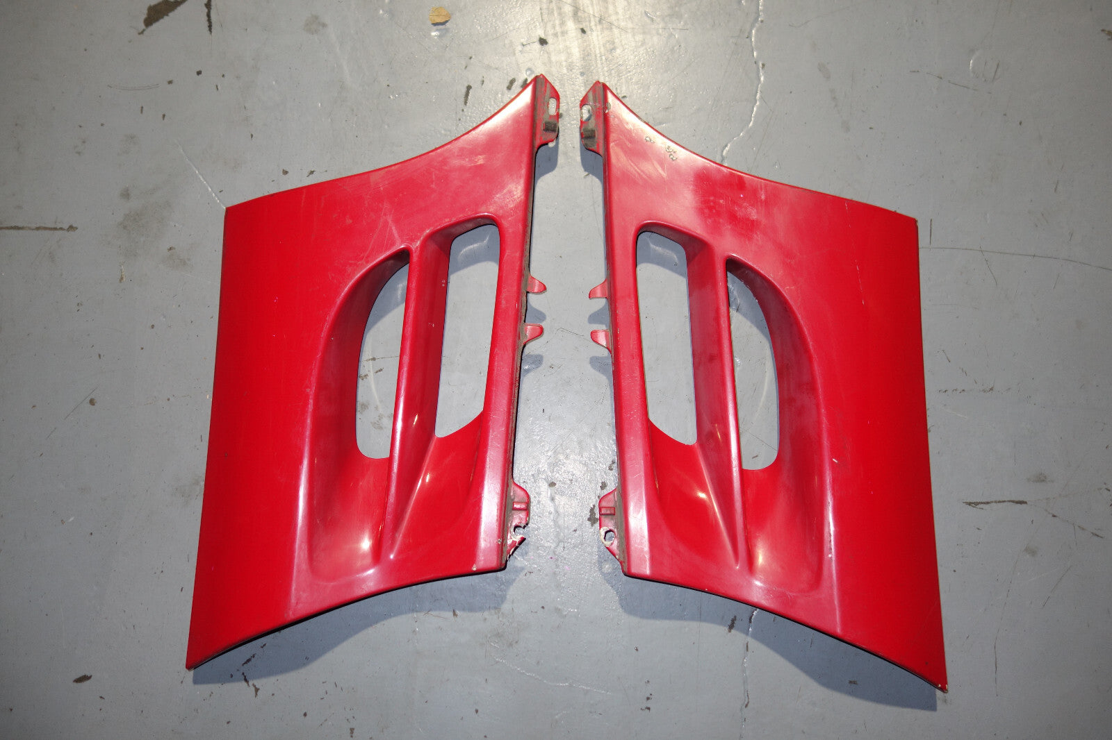 JDM Toyota MR2 MR-2 SW20 OEM Rear Side Vents Exterior Trim Vent Red 1991-1999