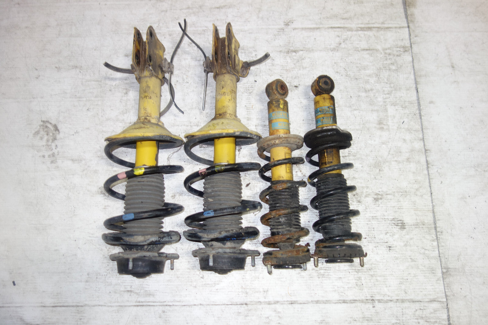 JDM Subaru Legacy Bilstein Front Shocks Coil Springs Strut Suspension 1998-2004