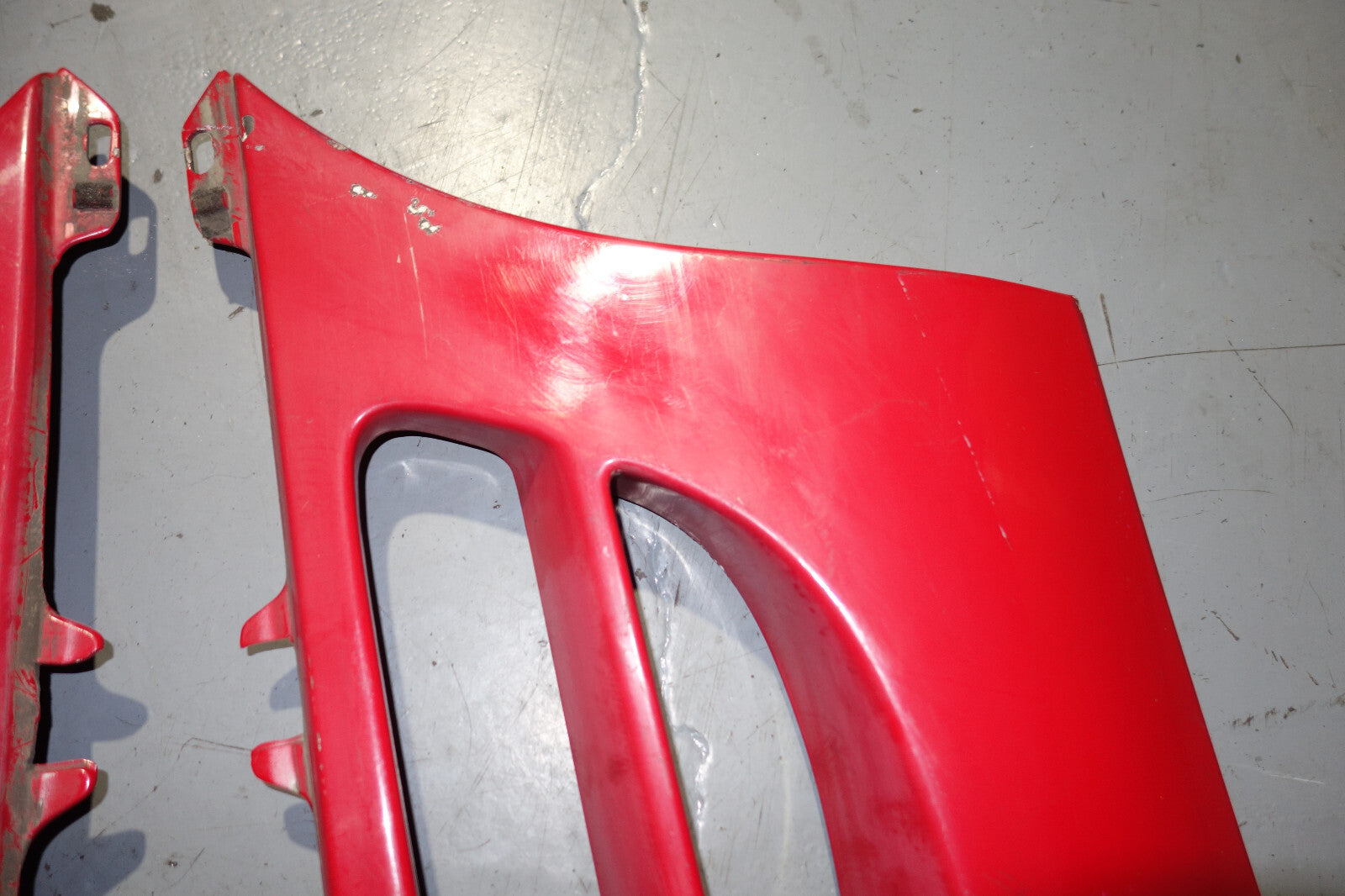 JDM Toyota MR2 MR-2 SW20 OEM Rear Side Vents Exterior Trim Vent Red 1991-1999