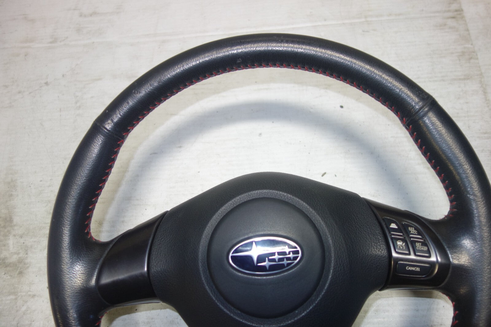 JDM Subaru Forester Steering Wheel Red Stitching 2009 2010 2011 2012 2013 SH9