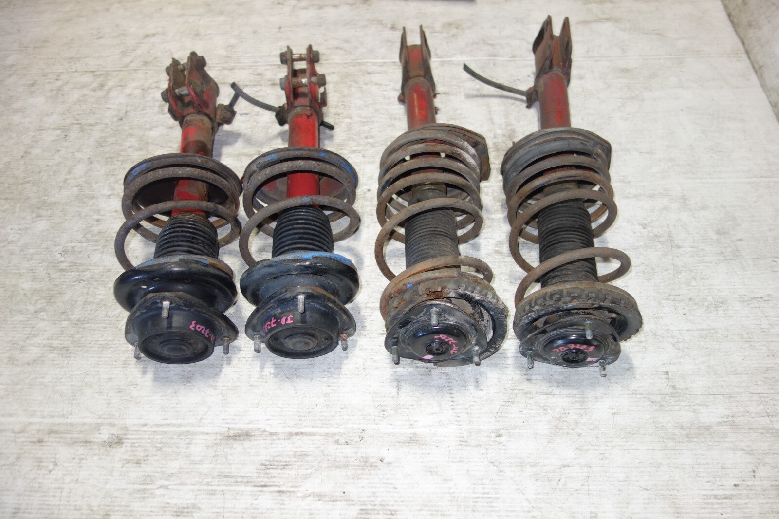 JDM Subaru Impreza WRX STi Shocks Struts Spring 2002 2003 2004 2005 2006 2007 V7