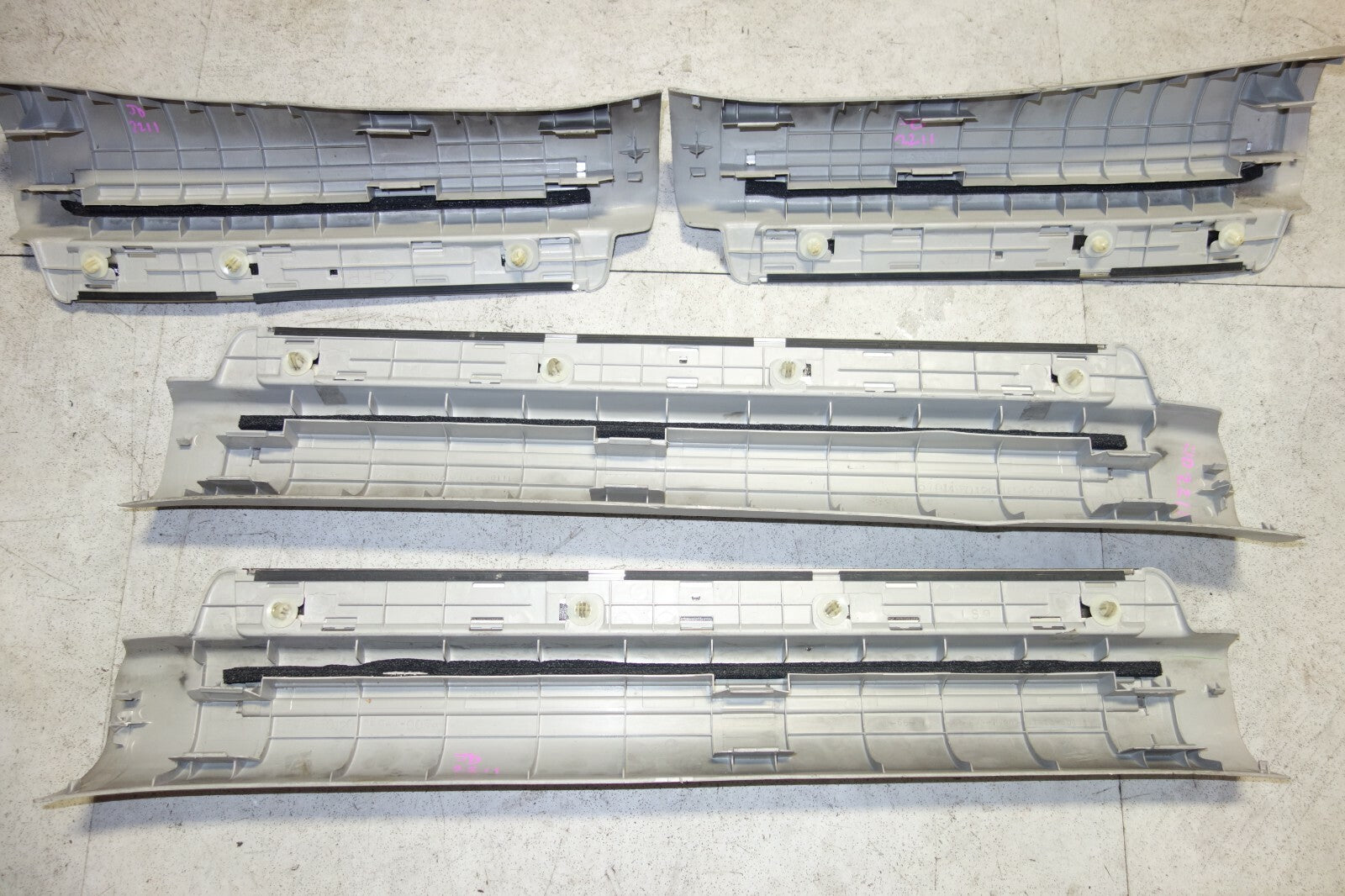 JDM 2007-2012 LEXUS USF40 GENUINE LS460 OEM DOOR SILLS SCUFF PLATES RARE USF40